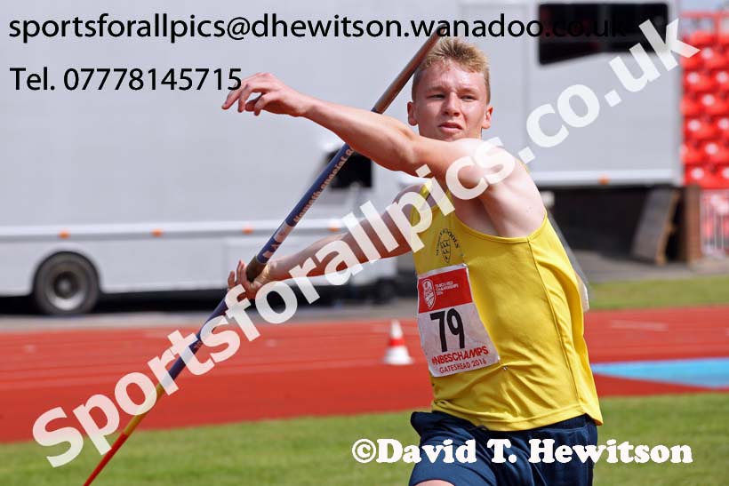 Inter boys javelin, English Schools Track and Field. Photo: David T. Hewitson/Sports for All Pics